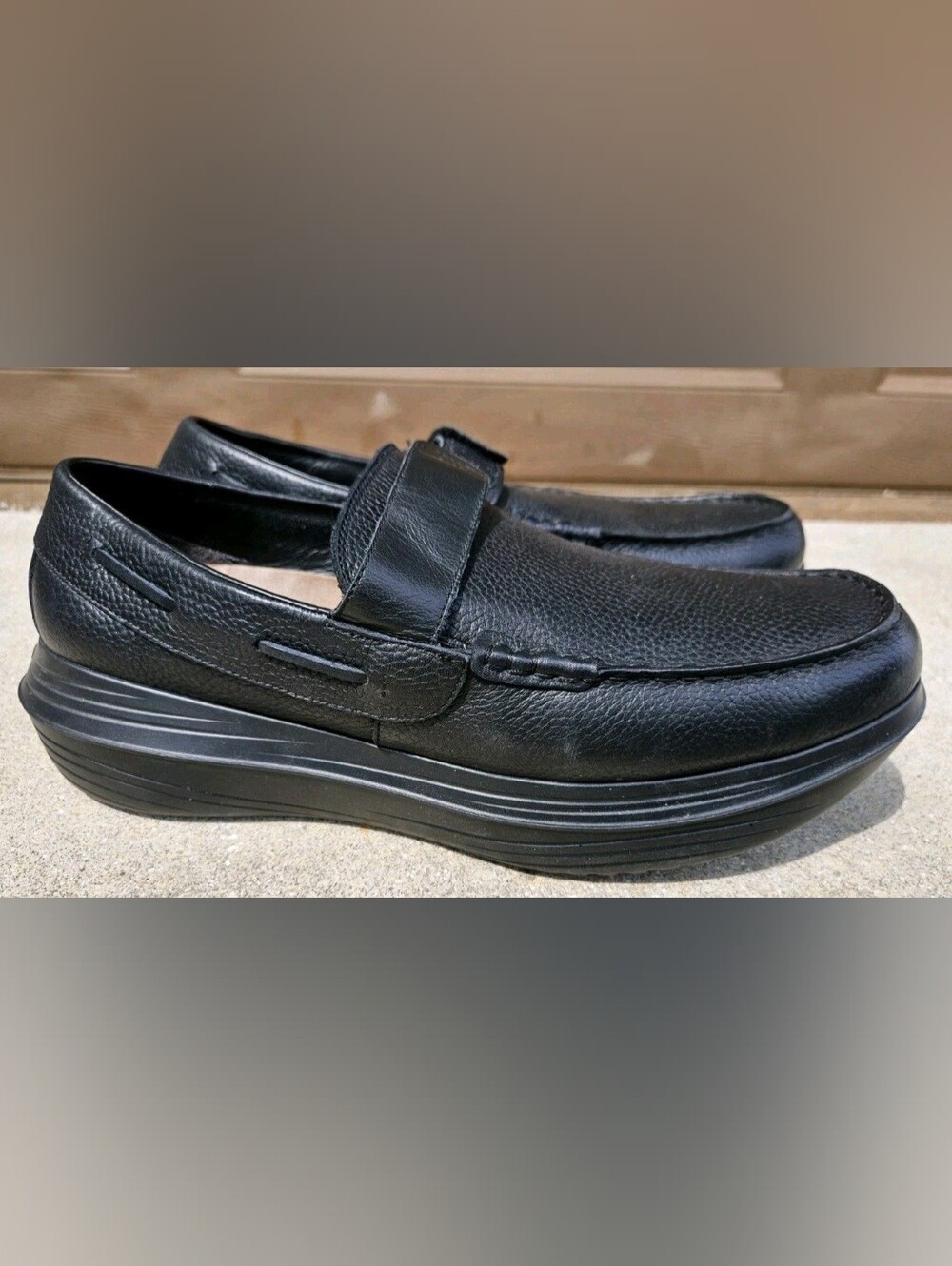 Mephisto Edlef black Size 12.5 US 47 2/3 EUR Cool-Air Genuine Leather Shoes Used